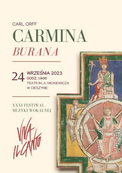 XXXI Międzynarodowy Festiwal Muzyki Wokalnej "Viva il Canto" - Carmina Burana